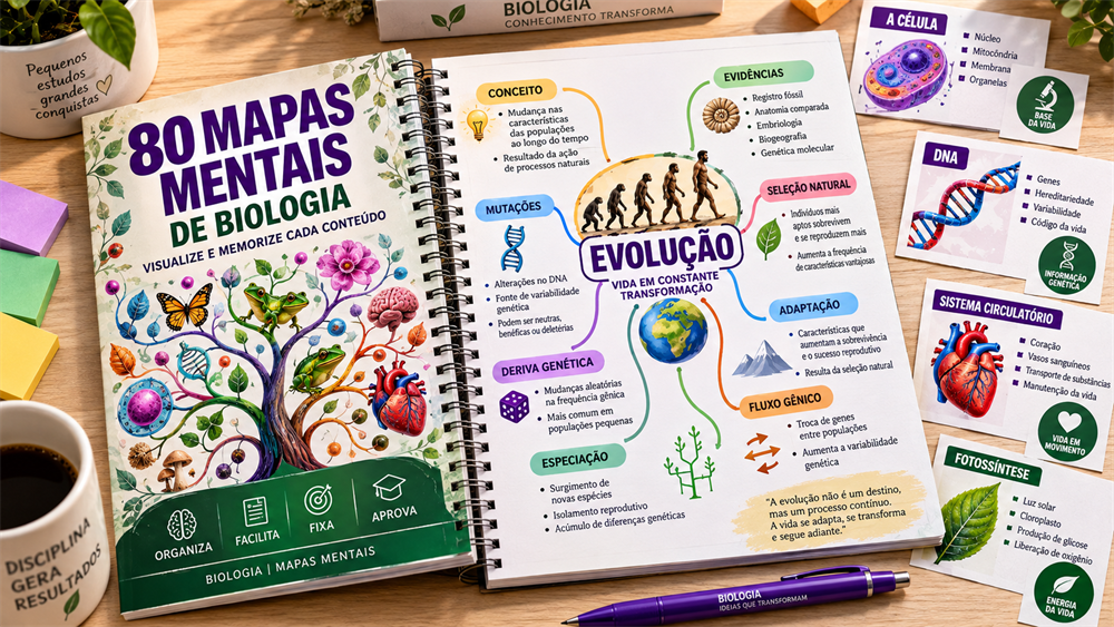80 Mapas Mentais de Biologia